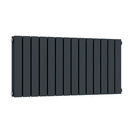 Urban Horizontal Radiator - Anthracite - Double Panel (400mm High) 826mm Wide