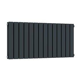 Urban Horizontal Radiator - Anthracite - Double Panel (400mm High) 826mm Wide