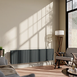 Urban Horizontal Radiator – Anthracite – Double Panel (400mm High x 1593mm Wide)
