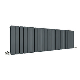 Urban Horizontal Radiator - Anthracite - Double Panel (400mm High x 1596mm Wide)