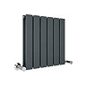 Urban Horizontal Radiator - Anthracite - Double Panel (400mm High x 456mm Wide)