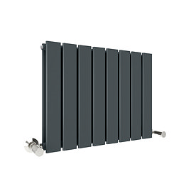 Urban Horizontal Radiator - Anthracite - Double Panel (400mm High x 608mm Wide)