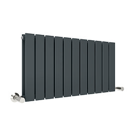 Urban Horizontal Radiator - Anthracite - Double Panel (400mm High x 836mm Wide)