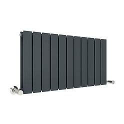 Urban Horizontal Radiator - Anthracite - Double Panel (500mm High x 836mm Wide)