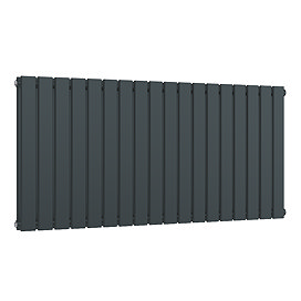 Urban Horizontal Radiator - Anthracite - Double Panel (600mm High) 1748mm Wide