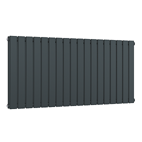 Urban Horizontal Radiator - Anthracite - Double Panel (600mm High) 1748mm Wide