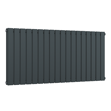 Urban Horizontal Radiator - Anthracite - Double Panel (600mm High) 1748mm Wide