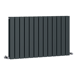 Urban Horizontal Radiator - Anthracite - Double Panel (600mm High) 988mm Wide