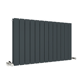 Urban Horizontal Radiator - Anthracite - Double Panel (600mm High) 988mm Wide