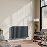 Urban Horizontal Radiator - Anthracite - Double Panel (600mm High) 988mm Wide