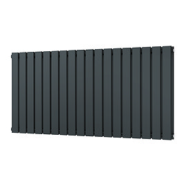 Urban Horizontal Radiator - Anthracite - Double Panel (600mm High) 1368mm Wide