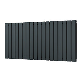 Urban Horizontal Radiator - Anthracite - Double Panel (600mm High) 1368mm Wide