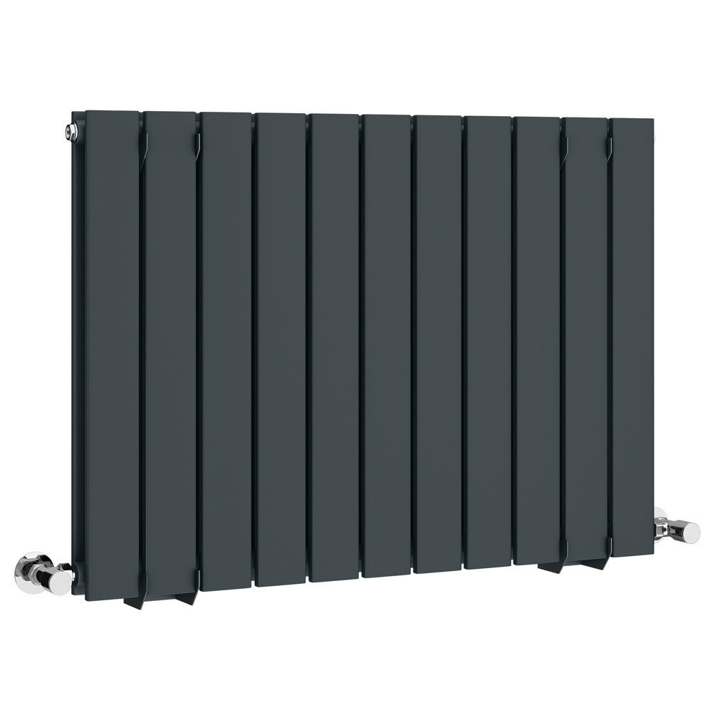 Anthracite Double Flat Panel Horizontal Radiator