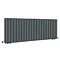 Urban Horizontal Radiator - Anthracite - Double Panel (600mm High) 1596mm Wide