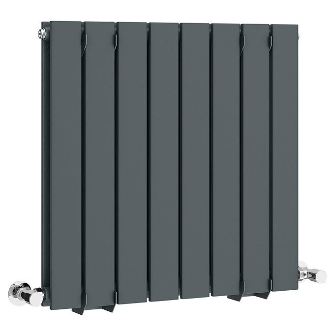 Urban Horizontal Radiator - Anthracite - Double Panel (600mm High) 608mm Wide