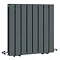 Urban Horizontal Radiator - Anthracite - Double Panel (600mm High) 608mm Wide