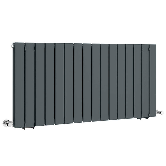 Urban Horizontal Radiator - Anthracite - Double Panel (600mm High) 1216mm Wide
