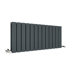 Urban Horizontal Radiator - Anthracite Grey - Double Panel (500mm High x 988mm Wide)