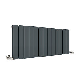 Urban Horizontal Radiator - Anthracite Grey - Double Panel (500mm High x 988mm Wide)