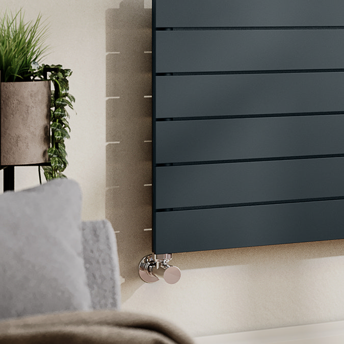 Urban Horizontal Radiator - Anthracite - Single Panel (1600mm Wide) 456mm High