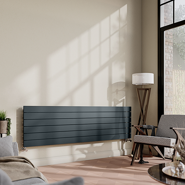 Urban Horizontal Radiator - Anthracite - Single Panel (1600mm Wide)