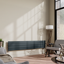 Urban Vertical Radiator - Anthracite - Double Panel (1600mm High) 456mm Wide