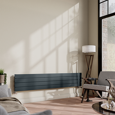 Urban Horizontal Radiator - Anthracite - Single Panel (1600mm Wide)