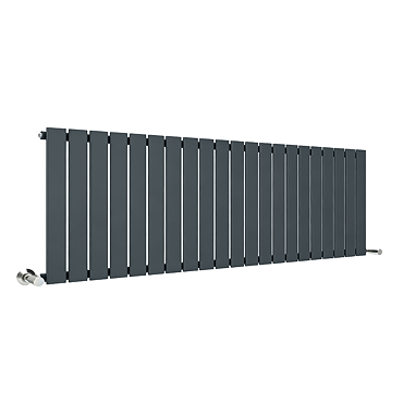 Urban Horizontal Radiator - Anthracite - Single Panel (400mm High) 1596mm Wide