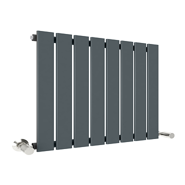 Urban Horizontal Radiator - Anthracite - Single Panel (400mm High) 608mm Wide