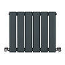 Urban Horizontal Radiator - Anthracite - Single Panel (500mm High) 456mm Wide