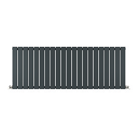 Urban Horizontal Radiator - Anthracite - Single Panel (600mm High) 1596mm Wide