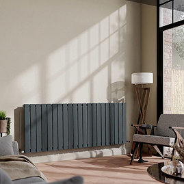 Urban Horizontal Radiator - Anthracite - Single Panel (600mm High) 1596mm Wide