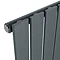 Urban Horizontal Radiator - Anthracite - Single Panel (600mm High) 456mm Wide