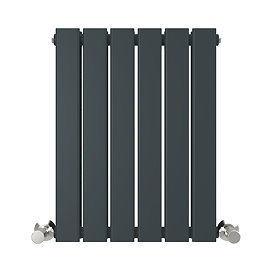 Urban Horizontal Radiator - Anthracite - Single Panel (600mm High) 456mm Wide