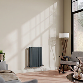 Urban Horizontal Radiator - Anthracite - Single Panel (600mm High) 456mm Wide