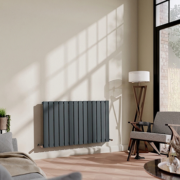 Urban Horizontal Radiator - Anthracite - Single Panel (600mm High) 988mm Wide