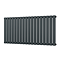 Urban Horizontal Radiator - Anthracite - Single Panel (600mm High) 1368mm Wide