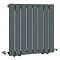 Urban Horizontal Radiator - Anthracite - Single Panel (600mm High) 608mm Wide