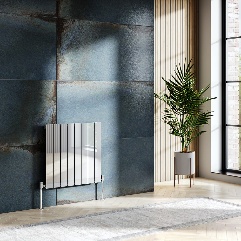 Urban Horizontal Radiator Chrome Single Panel H600xW604mm Urban Horizontal Radiator Chrome Single Panel H600xW604mm