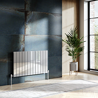 Urban H600 x W984mm Horizontal Radiator - Chrome - Single Panel