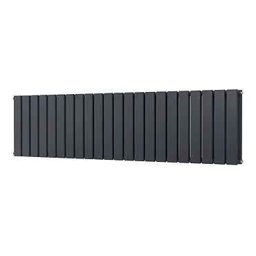Urban Horizontal Radiator - Matt Anthracite Grey - Double Panel (400mm High x 1748mm Wide)