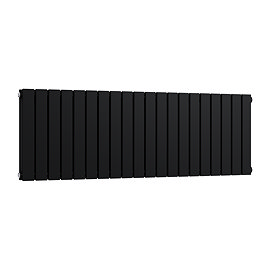 Urban Horizontal Radiator - Matt Black - Double Panel (400mm High x 1180mm Wide)