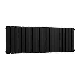 Urban Horizontal Radiator - Matt Black - Double Panel (400mm High x 1180mm Wide)