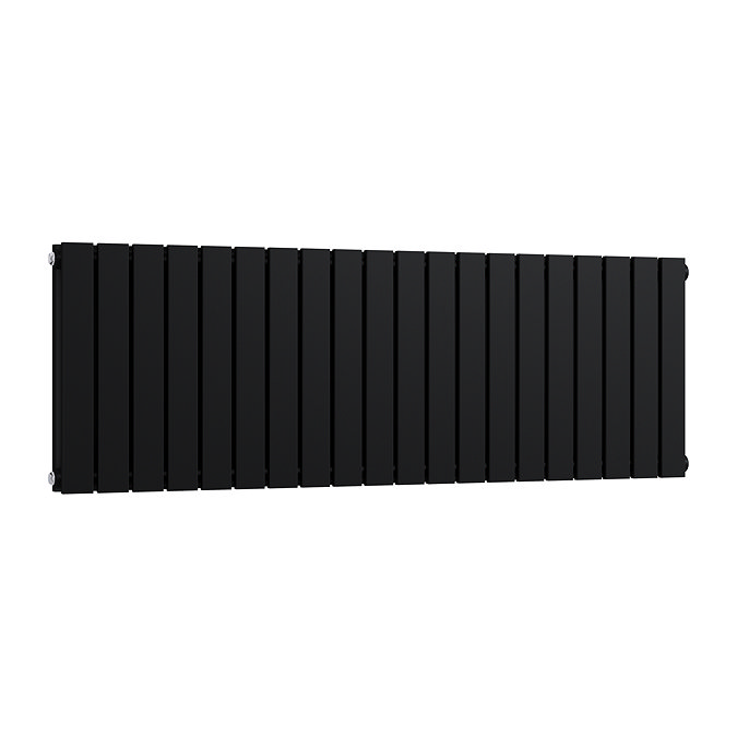 Urban Horizontal Radiator - Matt Black - Double Panel (400mm High x 1180mm Wide)