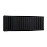 Urban Horizontal Radiator - Matt Black - Double Panel (400mm High x 1180mm Wide)