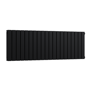 Urban Horizontal Radiator - Matt Black - Double Panel (400mm High x 1180mm Wide)