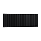 Urban Horizontal Radiator - Matt Black - Double Panel (400mm High x 1180mm Wide)