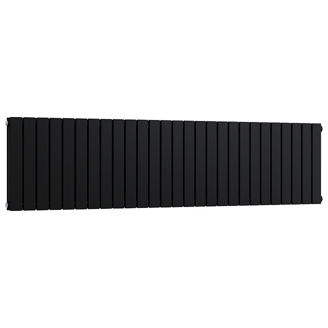 Urban Horizontal Radiator - Matt Black - Double Panel (400mm High x 1593mm Wide)