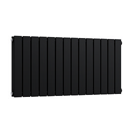 Urban Horizontal Radiator – Matt Black – Double Panel (400mm High x 826mm Wide)