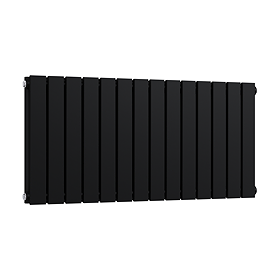 Urban Horizontal Radiator – Matt Black – Double Panel (400mm High x 826mm Wide)